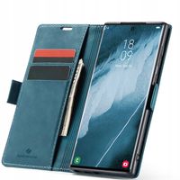 ELEGANCKIE ETUI Z KLAPKĄ SPACECASE WALLET SKÓRZANE CASE DO GALAXY S22 ULTRA