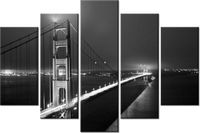 100CM 150CM OBRAZ 5 ELEM GOLDEN GATE ZACH DISCHNER ŚCIENNY