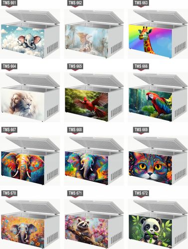 Naklejka samoprzylepna na zamrażarkę zmywarkę pralkę LWY ZWIERZĘTA WZORY na Arena.pl