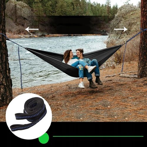 PASY DO MOCOWANIA HAMAKA, 2 SZTUKI, PASY Z 2 KARABIŃCZYKAMI, NA KEMPING na Arena.pl