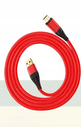 WZMACNIANY KABEL MICRO USB QC 3.0 QUICK CHARGE 3M na Arena.pl