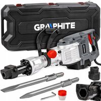 MOCNY MŁOT UDAROWY DO KUCIA WYBURZENIOWY GRAPHITE HEX30 2 DŁUTA 45J