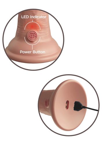 8 Inch 2Density Vibrating Cock Light skin tone na Arena.pl