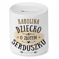 Skarbonka 330 Ml Dla Karoliny Córki Dziecka Z Nadrukiem Ze Zdjęciem