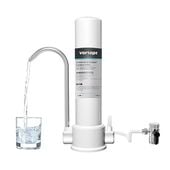 System Filtracji Wody na Kran Redukcja Chloru Metali 21x20 cm Biały ABS