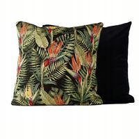 Poduszka dekoracyjna liście irysy kwiaty zielona kwiaty Gobelin