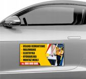 MAGNES NA SAMOCHÓD MAGNETYCZNA REKLAMA 60X30 USŁUGI REMONTOWE HYDRAULIKA