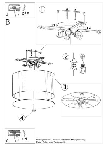 Plafon OTTO 50 biały na Arena.pl