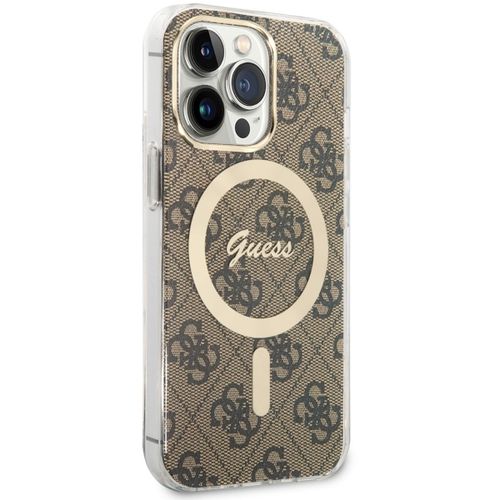 Etui Guess do iPhone 13, iPhone 13 Pro, Brązowy, MagSafe na Arena.pl