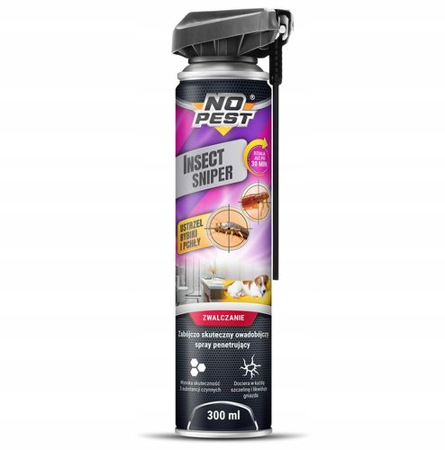 ŚRODEK PREPARAT AEROZOL OPRYSK SPRAY NA RYBIKI PCHŁY NO PEST SNIPER na Arena.pl