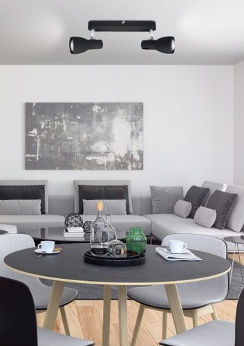 Picardo listwa 2x40W E14 czarny matowy na Arena.pl