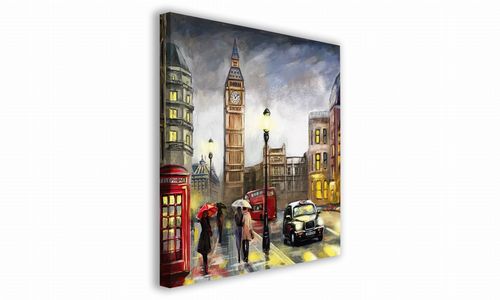 OBRAZ NA PŁÓTNIE 108 Wieczór w Londynie 70x70cm na Arena.pl