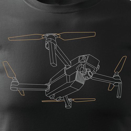 Koszulka z dronem DJI dron drone quadrocopter męska czarna REGULAR L na Arena.pl