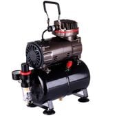 kompresor do aerografu z butlą 3l sprężarka reduktor filtr bezolejowy 23l/m