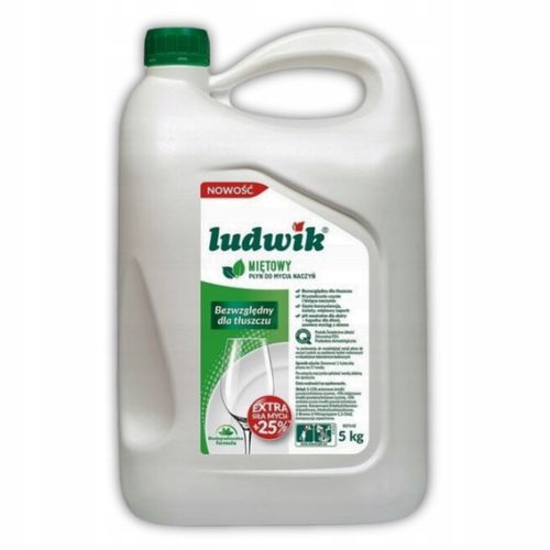 LUDWIK Płyn do mycia naczyń miętowy 5 kg na Arena.pl