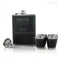 Piersiówka z grawerem na prezent podziękowanie  dla świadka na ślub