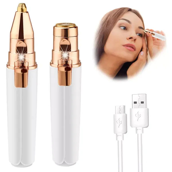 Depilator do brwi trymer do twarzy golarka damska zdjęcie 21