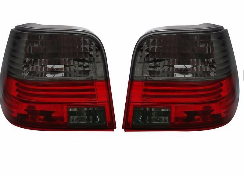 LAMPY TYLNE DO VW GOLF IV 4 HATCHBACK OD 1997 DO 2003 CLEAR RED SMOKE zdjęcie 3