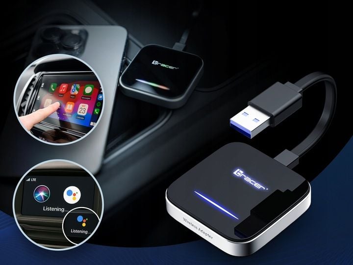 Adapter Carplay Android Auto bezprzewodowy Tracer CarLink PRO zdjęcie 6