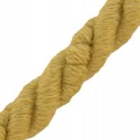 Sznur bawełniany BS 6 mm ( 1 mb ) Jasny Miód
