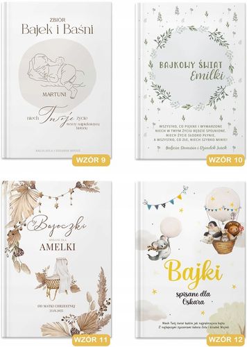 BAJKI dla dzieci Prezent na Dzień Dziecka Roczek Pamiątka Chrztu Z IMIENIEM na Arena.pl