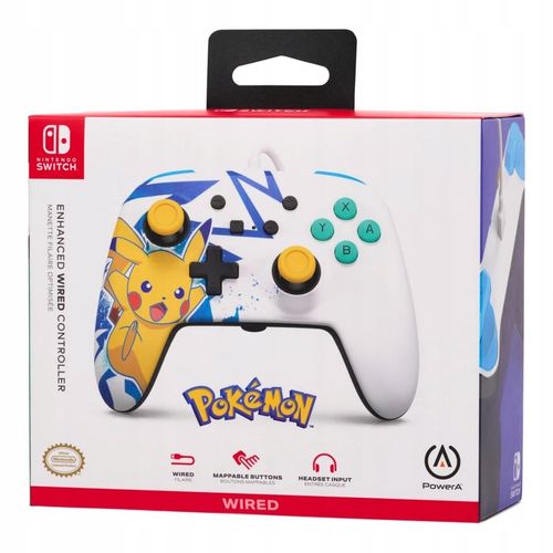 Gamepad PowerA Enhanced Pikachu High Voltage do Nintendo Switch Przewodowy na Arena.pl