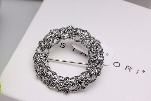 Srebrna broszka RDM2855 - Markazyty na Arena.pl