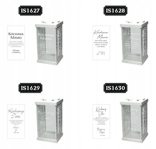 biały ZNICZ GRAWER KAPLICZKA personalizowany twój napis dedykacja DLA MAMY na Arena.pl