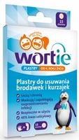WORTIE plastry do usuwania brodawek i kurzajek x15