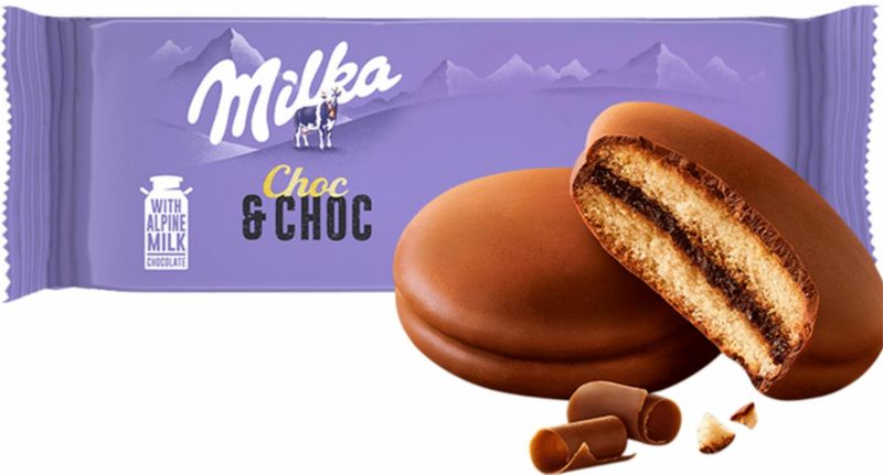 MILKA CIASTKA CHOC & CHOC 150G zdjęcie 1