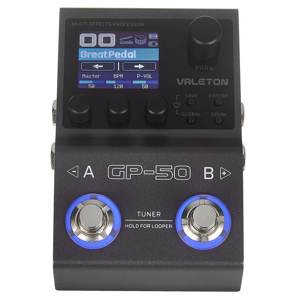 Multiefekt Gitarowy Procesor IR Loader Bluetooth Akumulator Valeton GP-50 zdjęcie 1
