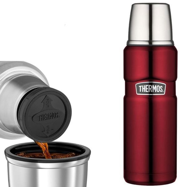 Termos na napoje – czerwony zdjęcie 1
