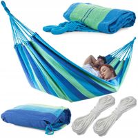 HAMAK DWUOSOBOWY OGRODOWY BRAZYLIJSKI XXL DUŻY 200kg 200x150 POKROWIEC