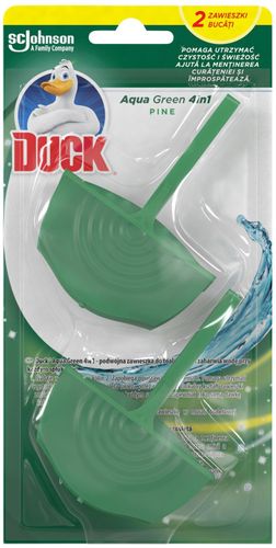 Duck WC Zawieszka do toalety 4w1 Aqua Green Pine 2 x 36g na Arena.pl