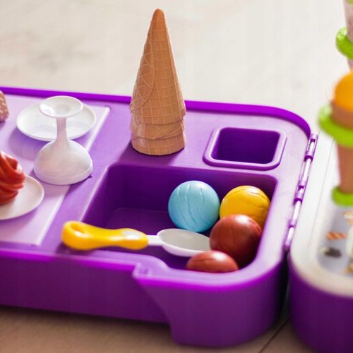 SKLEP LODZIARNIA 3w1 KUCHNIA WALIZKA LODY ZESTAW CUKIERNIA SŁODKOŚCI WOOPIE na Arena.pl