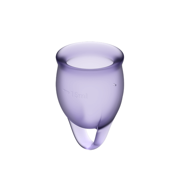 Satisfyer Feel Confident Menstrual Cup Set Lila zdjęcie 1