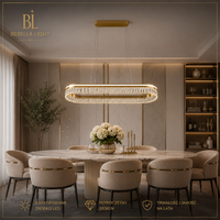 Lampa Wisząca Berella Light Keza OV100 GD BL5642