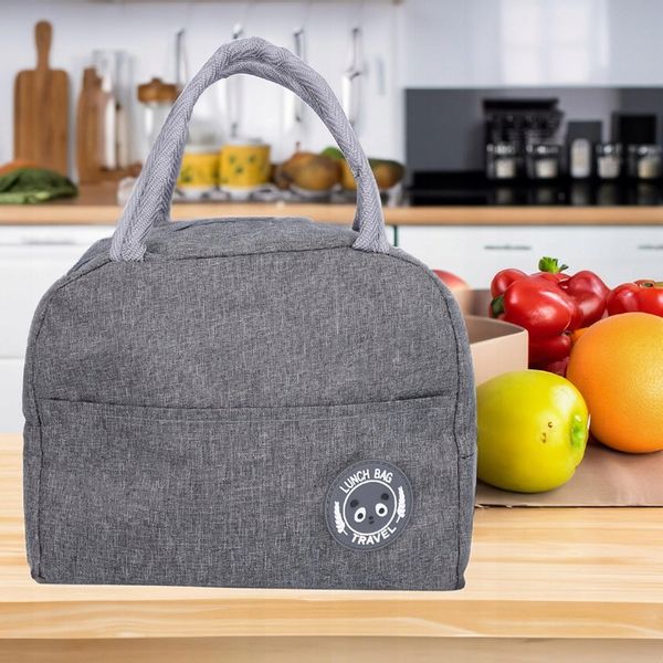 TORBA TERMICZNA śniadaniowa do pracy na jedzenie lunch torebka plażowa zdjęcie 5