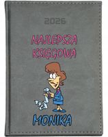 KALENDARZ A5 2026 DZIENNY KSIĄŻKOWY PLANER Z NADRUKIEM DLA KSIĘGOWEJ + IMIĘ