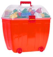 Hemar czerwony kuferek z klockami K2, 280 elementów