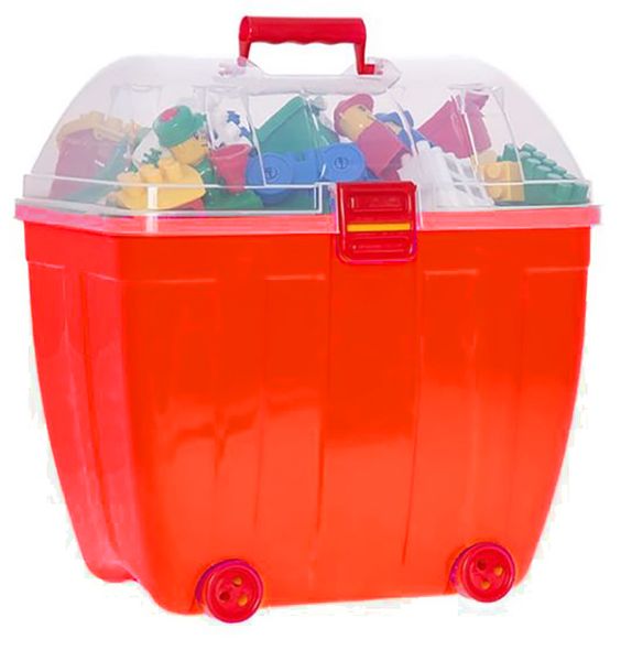 Hemar czerwony kuferek z klockami K2, 280 elementów zdjęcie 1