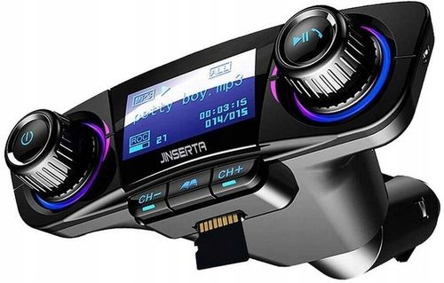 TRANSMITER FM BLUETOOTH 5.0 SD ŁADOWARKA USB LCD na Arena.pl