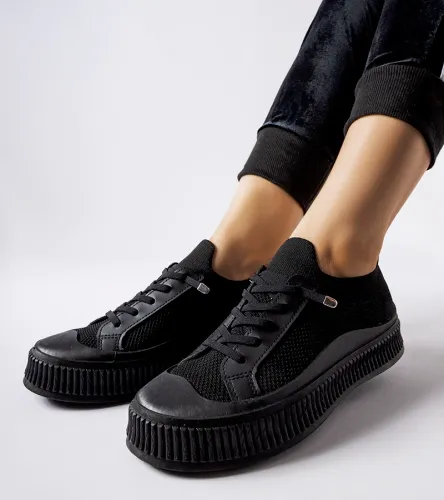 Czarne trampki slip on Callimaco 38 na Arena.pl