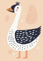 Plakat 70x100cm Wzory dla Dzieci, Dziewczynki Do Pokoju - Królowa