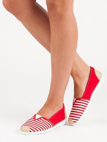 CZERWONE SLIPONY W PASKI Rozmiar - 40 na Arena.pl
