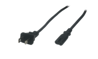 POS AC-US cable C7-YJT2[10A]/NEMA1-15P[10A]125V NISPT-1 18AWG L-3000 black