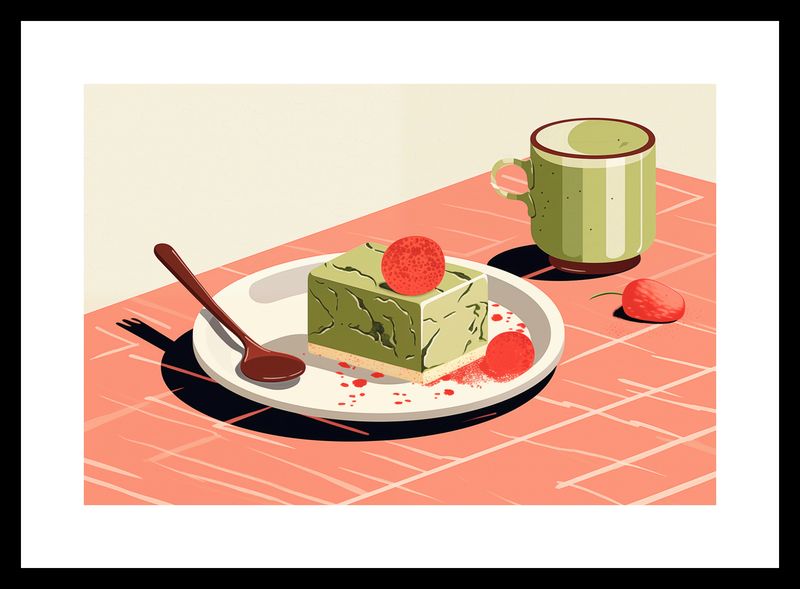 Plakat 30x20cm Deser Matcha zdjęcie 3