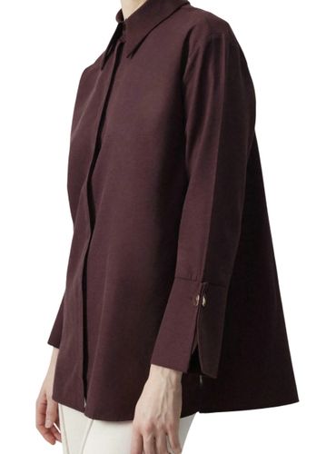Touché Privé WIDEE CUFF - Button-down blouse - burgundy 38 na Arena.pl