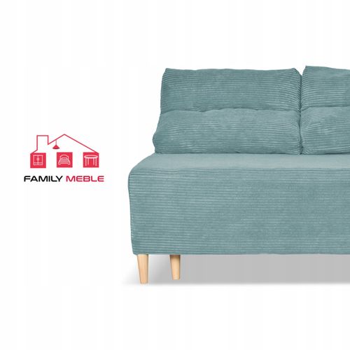 Kanapa sofa KIMO funkcja spania pojemnik Family Meble Anafi turkus sztruks na Arena.pl