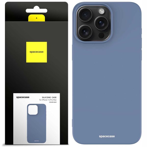 Spacecase Silicone Case Iphone 15 Pro Max Blue zdjęcie 1